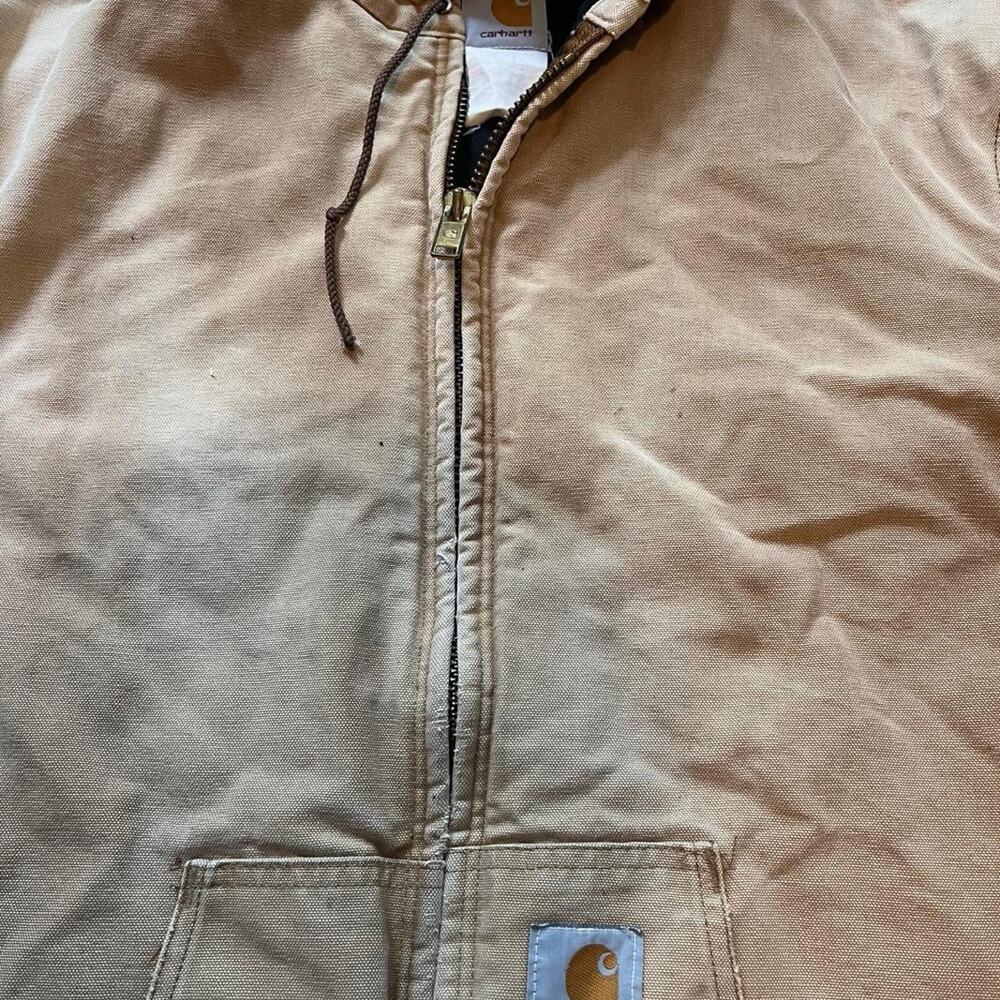 Carhartt Duck Active Jacket J130 Distressed Faded… - image 3